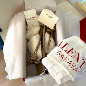 Valentino Garavani PVC flip flops. 
Only worn once!